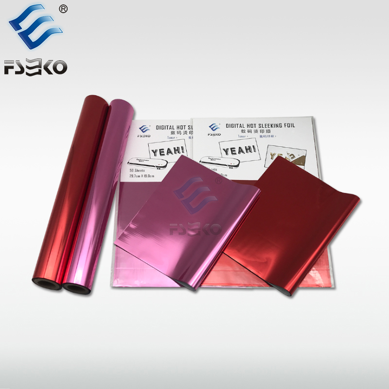 EKO Toner Foil Sleeking Foil Transfer Foil: Red foil and Pink foil