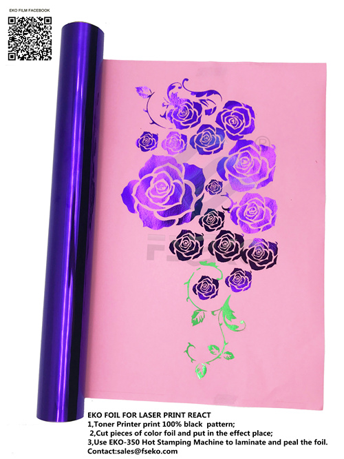 FSEKO-Eko Purple,magenta Color Toner Foil Arrive, Guangdong Eko Film Manufacture Co-2