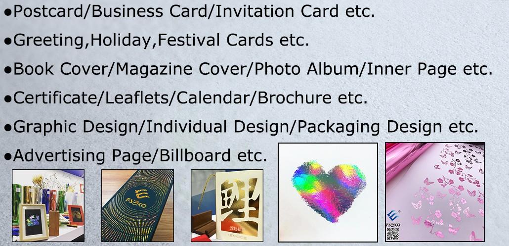 FSEKO green hot stamping plastic wholesale for postcard-1
